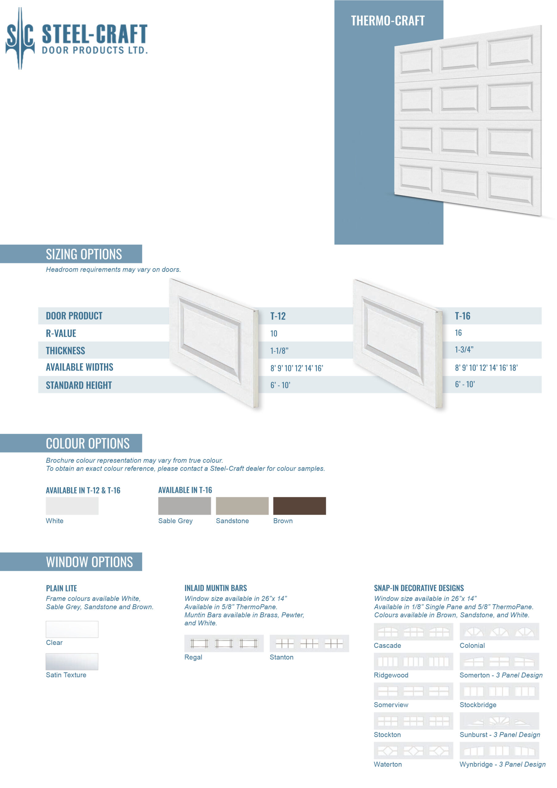 Thermo-Craft garage door for sale in Calgary