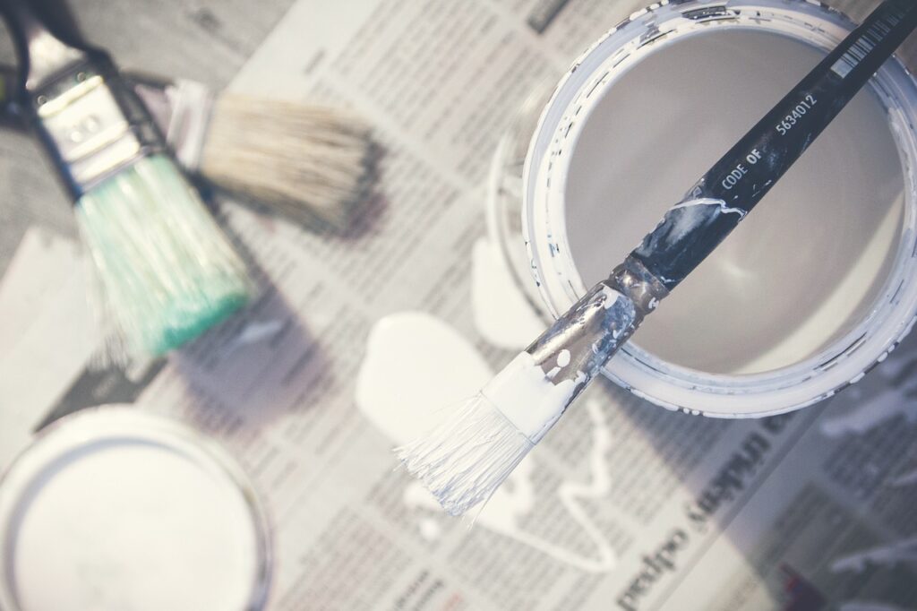 Paint a garage door