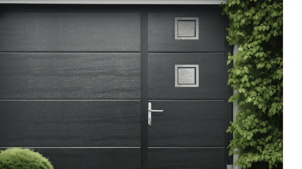 Side Hinged Garage Door With Wicket Door