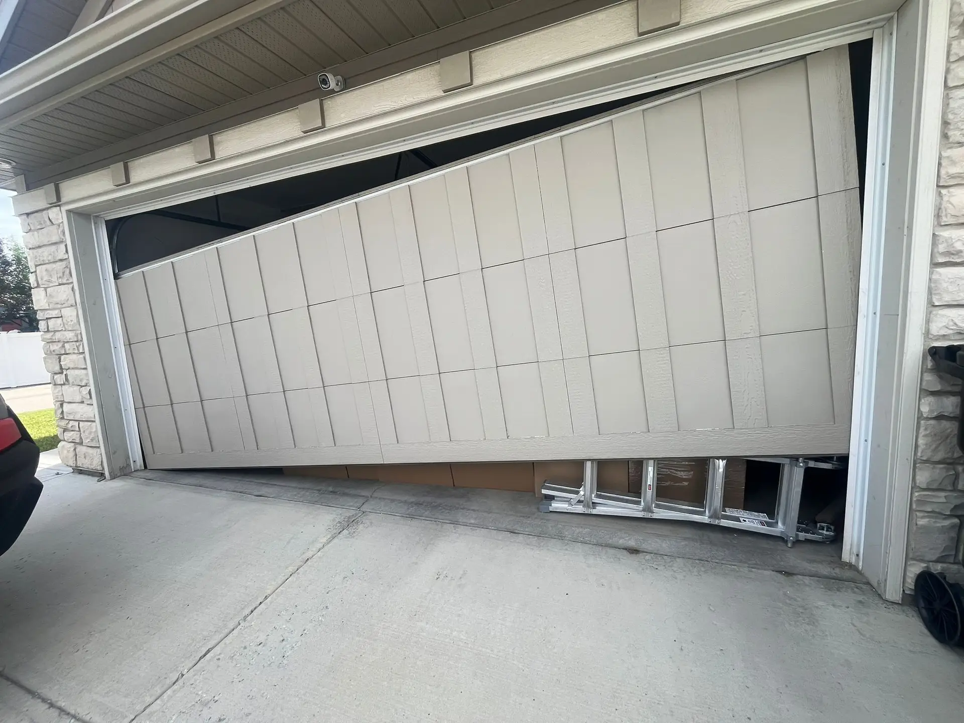 Garage Door Cable Repair Before